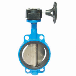 蝸輪對夾襯膠蝶閥